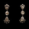 Antique earrings with rose-cut diamonds
