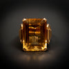 Retro ring met citrien