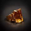 Retro ring met citrien