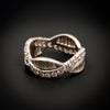 Vintage platina ring met diamant