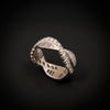 Vintage platina ring met diamant