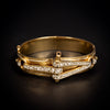 Antieke gouden armband met email