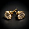 Gouden oorbellen met diamant