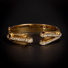 Antieke gouden armband met email