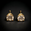 Gouden oorbellen met diamant