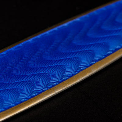 Briefopener van zilver met blauw email - #2