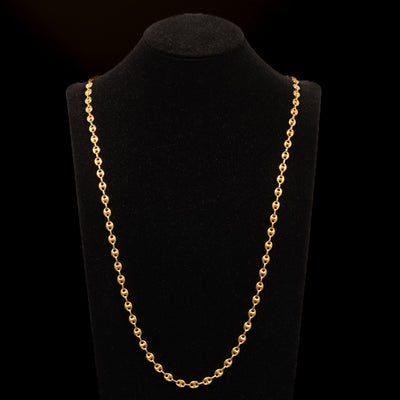 Vintage gouden koffieboontjes collier - #1