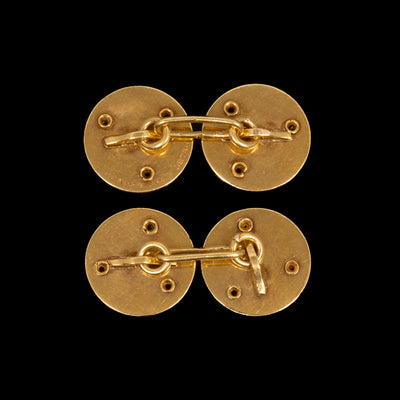 Manchetknopen van goud en onyx - #3