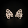 Platinum double brooch with diamonds - #8