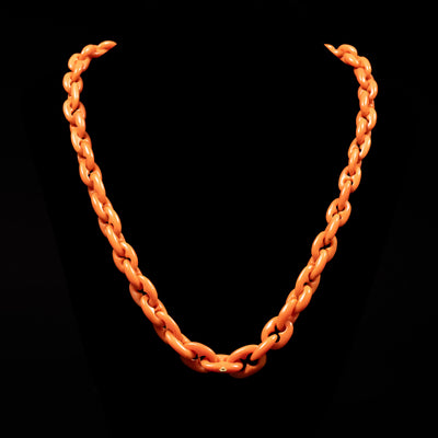 Antique coral necklace and pendant - #3