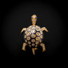 Gouden broche met diamant en email - #2