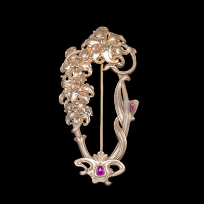 Zilveren Art Nouveau gesp - #2