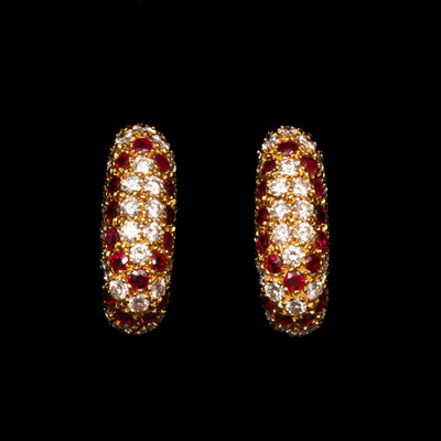 Mauboussin oorbellen met diamant en robijn - #4