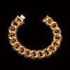 Large gold gourmet bracelet - #1