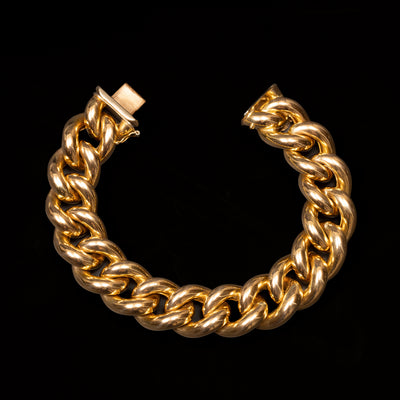 Large gold gourmet bracelet - #1