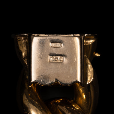 Large gold gourmet bracelet - #4