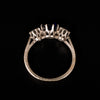 Witgouden ring met saffier en diamant