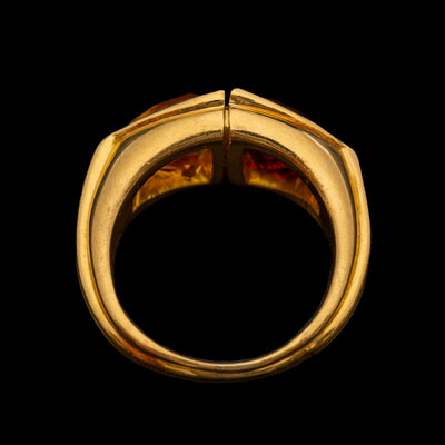 Vintage gouden ring met citrien - #4