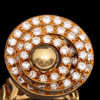 Motion Ring / Spinner Ring in goud met diamant - #5