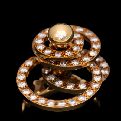 Motion Ring / Spinner Ring in goud met diamant - #9
