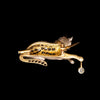 Antieke broche, kat met bal - #3