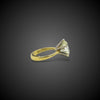 Gold diamond solitaire ring