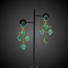 Girandole earrings with emeralds by Chiaravalli