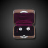 Large antique rose cut diamond earrings - #2