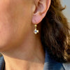 Gold earrings with moonfish - #3