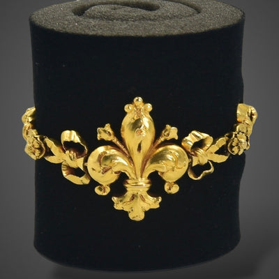 Italiaanse gouden armband  in guirlandestijl - #2
