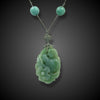 Antiek Chinees collier met jade en glas