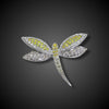 Broche of hanger in witgoud met diamant
