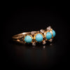 Victoriaanse ring met turquoise stenen - #2