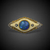 Antique brooch with black opal