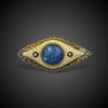 Antique brooch with black opal