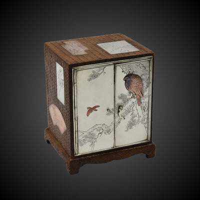 Antique Japanese miniature cabinet - #1