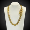 Antique French necklace in 18 carat gold