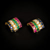 Vintage earrings with sapphire, emerald and ruby - #2