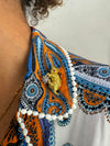 Broche met spelende kat