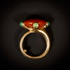 Boucheron ring met jaspis en chrysopraas