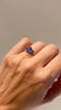 Witgouden ring met saffier en diamant - #6