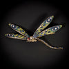 Dragonfly brooch with plique-a-jour enamel - #1