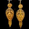 Antique gold Dutch earrings / hat rings