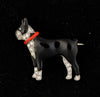 Platinum Art Deco Boston Terrier brooch - #1