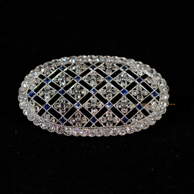 Platinum brooch Belle Epoque - #1