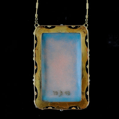 Pendant in painted enamel - #3