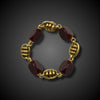 Bracelet with gold links and carnelian, Weingrill