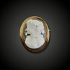 Antique chalcedony cameo in high relief
