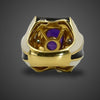 Vintage gouden ring met amethist, diamant en email - #3
