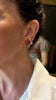Retro gold earrings with rubies - #5